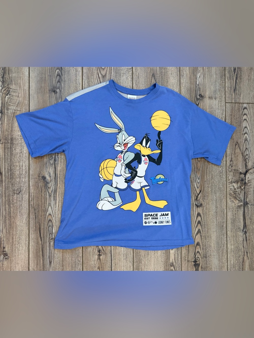 Vintage 1996 Space Jam Looney Tunes Tune Squad Bugs Bunny Daffy Duck XL